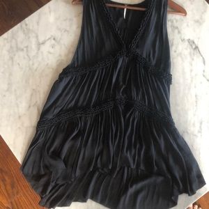 Free People Charcoal Tunic